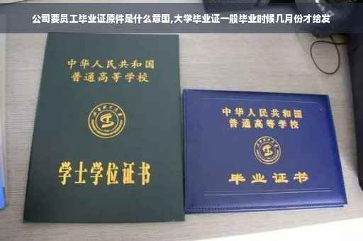 公司要员工毕业证原件是什么意国,大学毕业证一般毕业时候几月份才给发