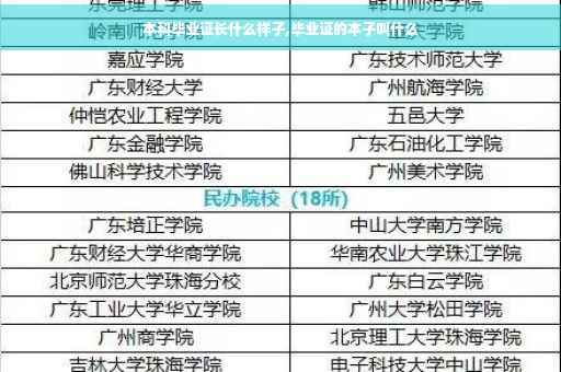 本科毕业证长什么样子,毕业证的本子叫什么