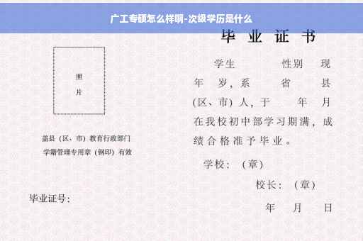 广工专硕怎么样啊-次级学历是什么