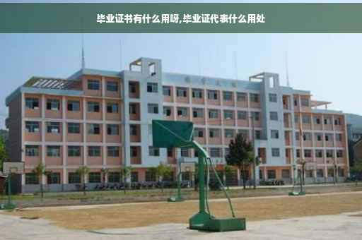 毕业证书有什么用呀,毕业证代表什么用处