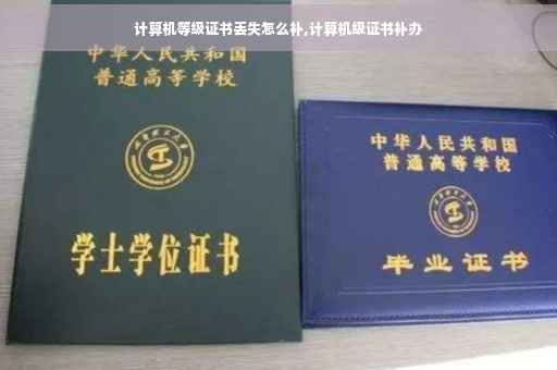 计算机等级证书丢失怎么补,计算机级证书补办