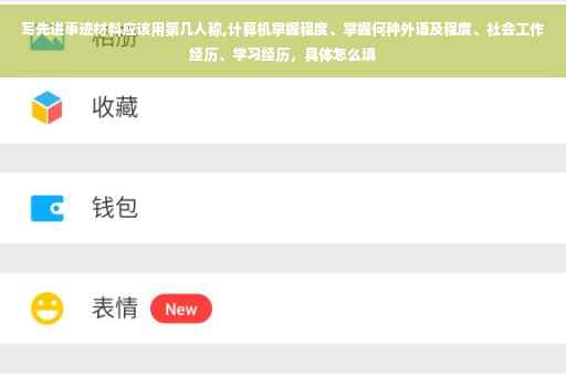 写先进事迹材料应该用第几人称,计算机掌握程度、掌握何种外语及程度、社会工作经历、学习经历，具体怎么填