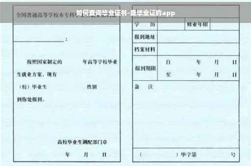 如何查询毕业证书-查毕业证的app