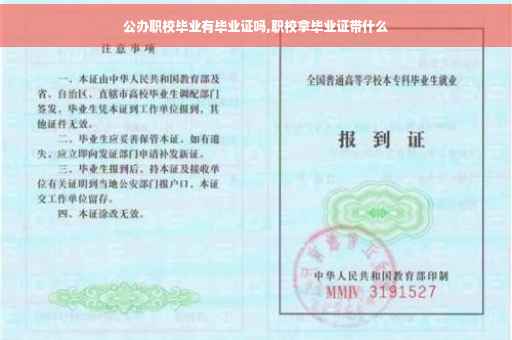 公办职校毕业有毕业证吗,职校拿毕业证带什么