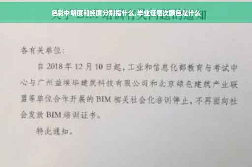 色彩中明度和纯度分别指什么,毕业证层次颜色是什么