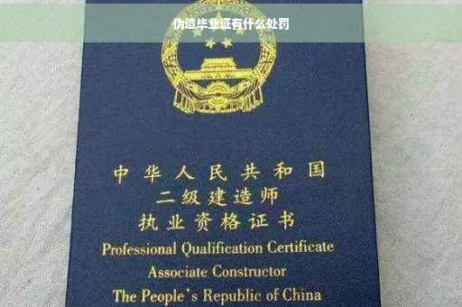 伪造毕业证有什么处罚