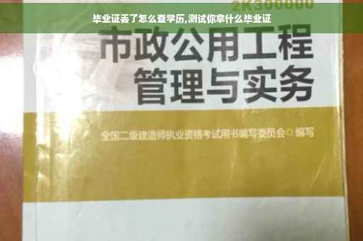 毕业证丢了怎么查学历,测试你拿什么毕业证