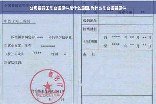 公司要员工毕业证原件是什么意国,为什么毕业证要原件