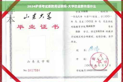2024护师考试要聘用证明吗-大学毕业聘书是什么