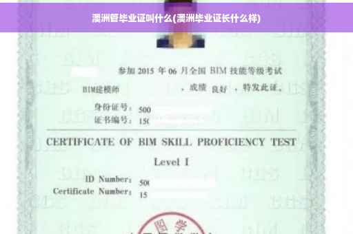 澳洲管毕业证叫什么(澳洲毕业证长什么样)