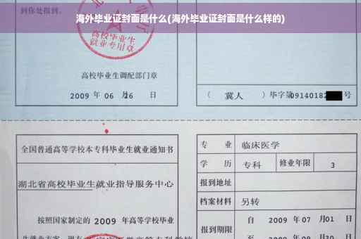 海外毕业证封面是什么(海外毕业证封面是什么样的)