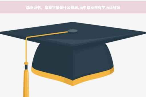毕业证书，毕业字第是什么意思,高中毕业生有学历证号吗