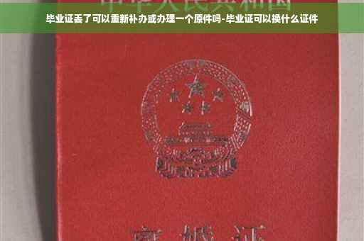 毕业证丢了可以重新补办或办理一个原件吗-毕业证可以换什么证件