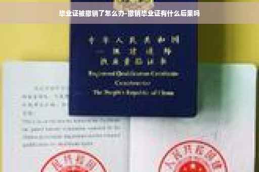 毕业证被撤销了怎么办-撤销毕业证有什么后果吗
