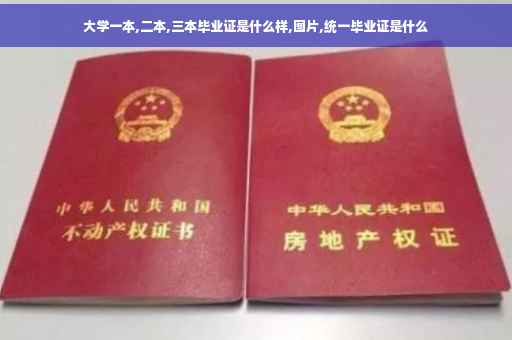 大学一本,二本,三本毕业证是什么样,图片,统一毕业证是什么