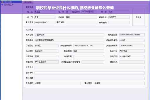 职校的毕业证是什么样的,职校毕业证怎么查询