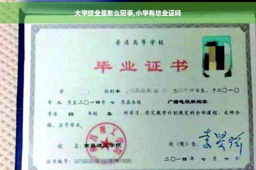 大学结业是怎么回事,小学有毕业证吗