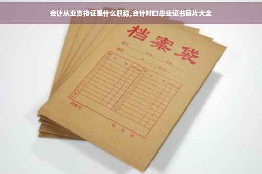 会计从业资格证是什么职称,会计对口毕业证书图片大全