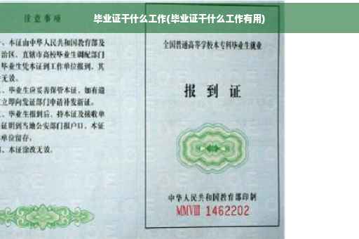 毕业证干什么工作(毕业证干什么工作有用)