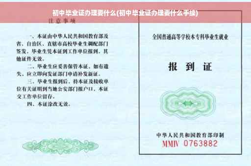 初中毕业证办理要什么(初中毕业证办理要什么手续)