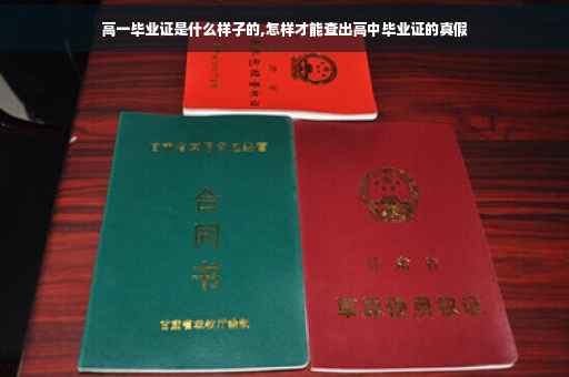 高一毕业证是什么样子的,怎样才能查出高中毕业证的真假