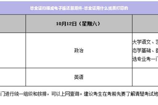 毕业证扫描成电子版还算原件-毕业证用什么纸质打印的
