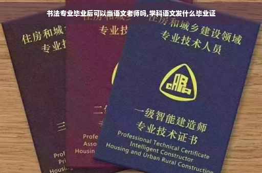 书法专业毕业后可以当语文老师吗,学科语文发什么毕业证