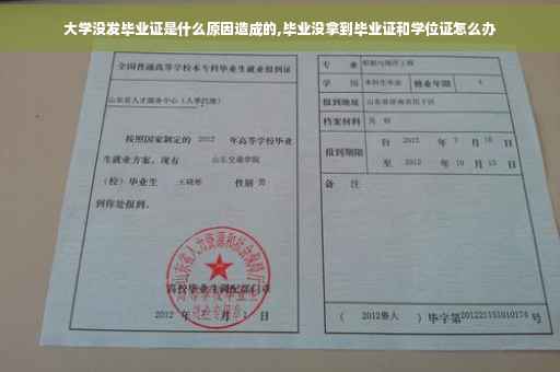 大学没发毕业证是什么原因造成的,毕业没拿到毕业证和学位证怎么办