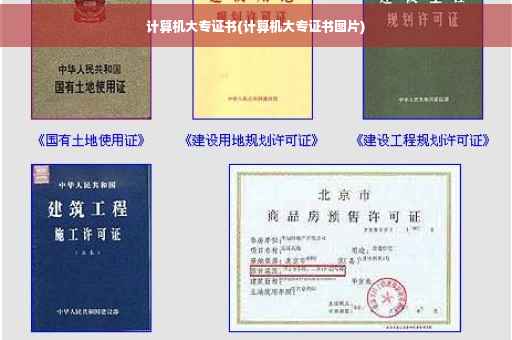 计算机大专证书(计算机大专证书图片) 计算机大专证书(计算机大专证书图片)