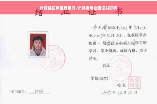 计算机初级证有用吗-计算机专业晒证书好吗