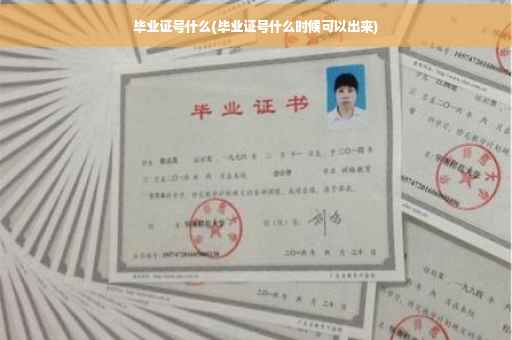 毕业证号什么(毕业证号什么时候可以出来)