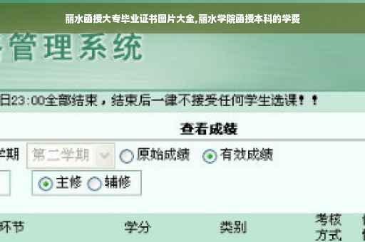 丽水函授大专毕业证书图片大全,丽水学院函授本科的学费