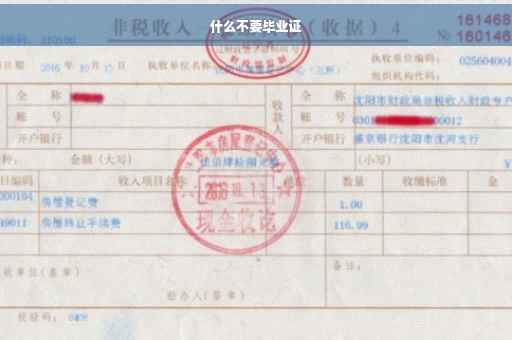 什么不要毕业证