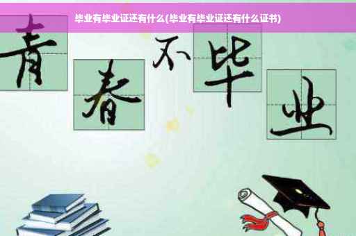 毕业有毕业证还有什么(毕业有毕业证还有什么证书)