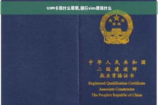 UIM卡是什么意思,银行sim盾是什么