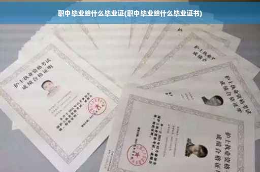 职中毕业给什么毕业证(职中毕业给什么毕业证书)