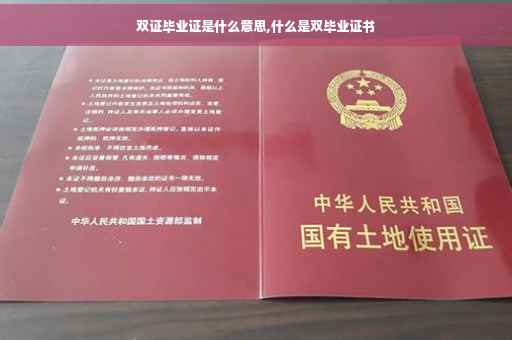 双证毕业证是什么意思,什么是双毕业证书