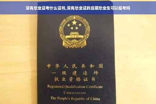 没有毕业证考什么证书,没有毕业证的应届毕业生可以报考吗