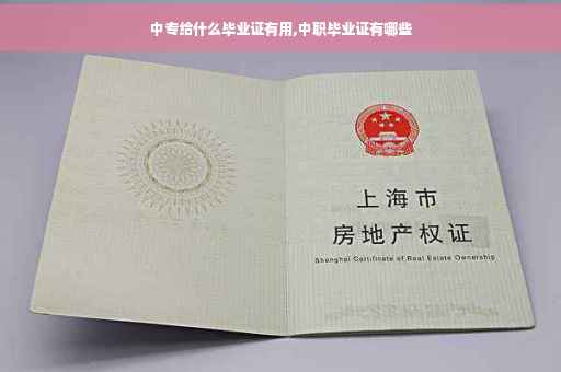 中专给什么毕业证有用,中职毕业证有哪些