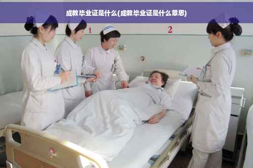 成教毕业证是什么(成教毕业证是什么意思)