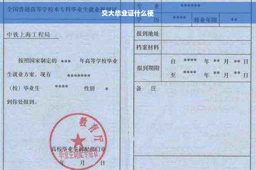 交大毕业证什么梗