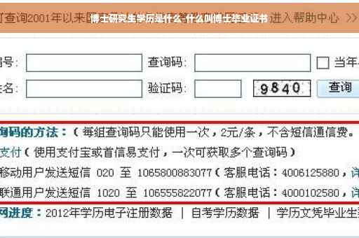 博士研究生学历是什么-什么叫博士毕业证书