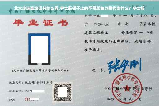 北大珍珠鉴定证书怎么看,学士服领子上的不同颜色分别代表什么？学士服