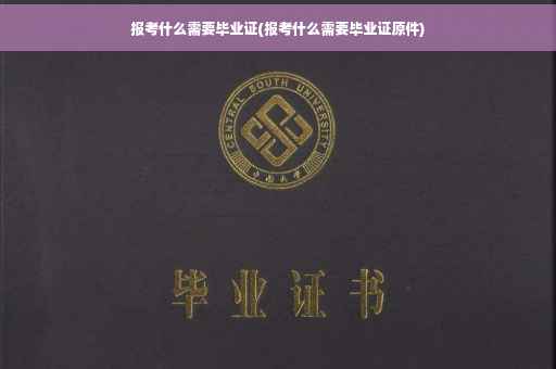 报考什么需要毕业证(报考什么需要毕业证原件)