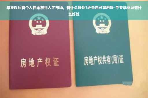 毕业以后将个人档案放到人才市场，有什么好处?还是自己拿着好-中专毕业证有什么好处
