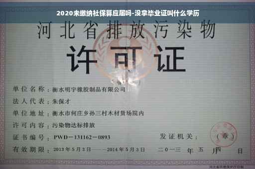 2020未缴纳社保算应届吗-没拿毕业证叫什么学历