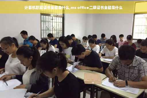计算机职称证书全称是什么,ms office二级证书全称是什么