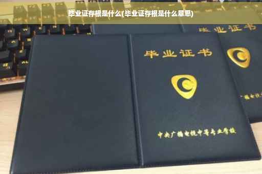 毕业证存根是什么(毕业证存根是什么意思)