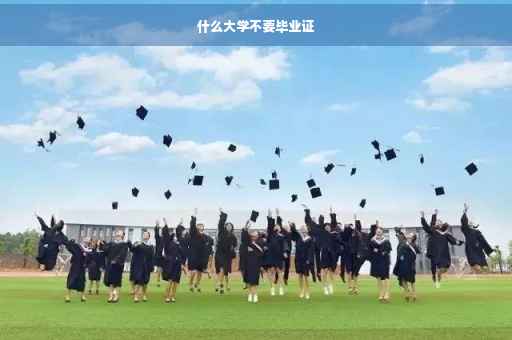 什么大学不要毕业证