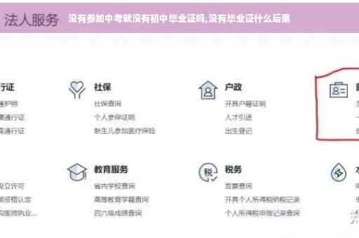 没有参加中考就没有初中毕业证吗,没有毕业证什么后果